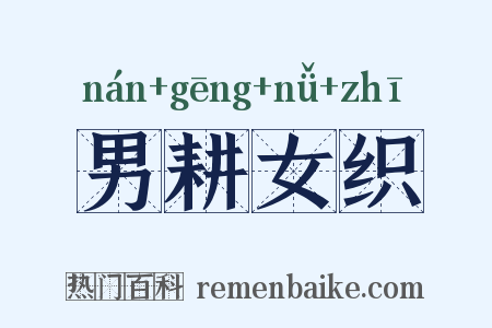 男耕女织是什么意思的图片